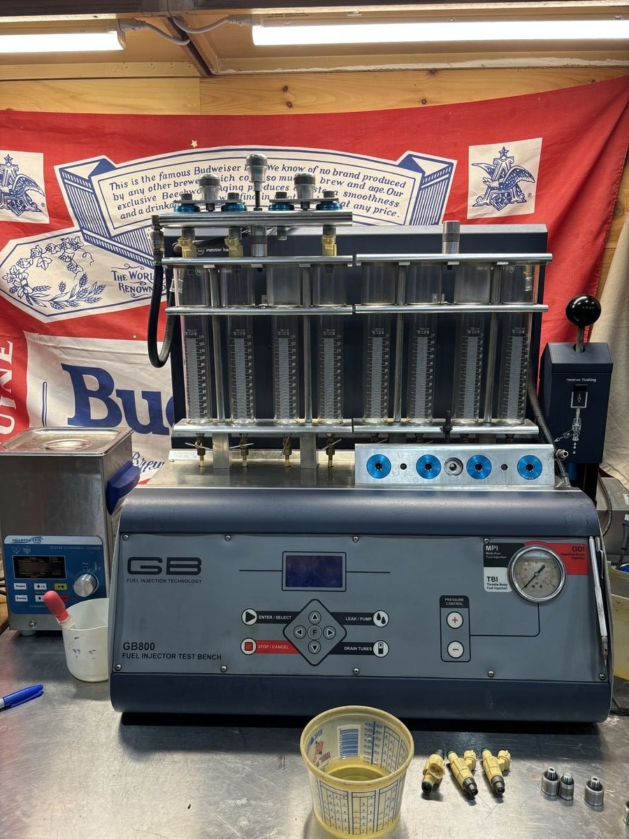 GB800 fuel injector flow testing machine